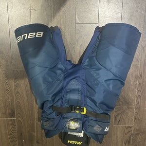 BAUER SUPREME MACH HOCKEY PANTS BLUE SIZE SENIOR MEDIUM