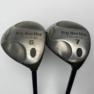 Callaway Steelhead 5 & 7 Fairway Wood Set 18* 21* Ladies Gems 99 Ladies RH