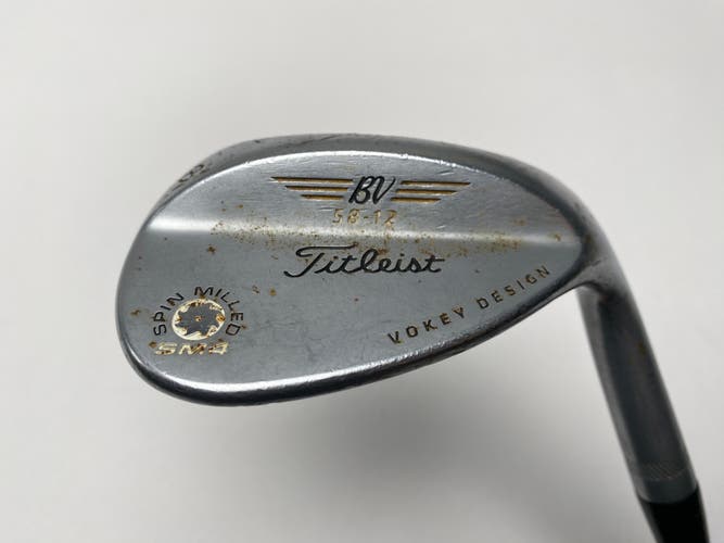 Titleist Vokey Spin Milled SM4 Chrome 58* 12 TT DG High Launch S300 Stiff RH