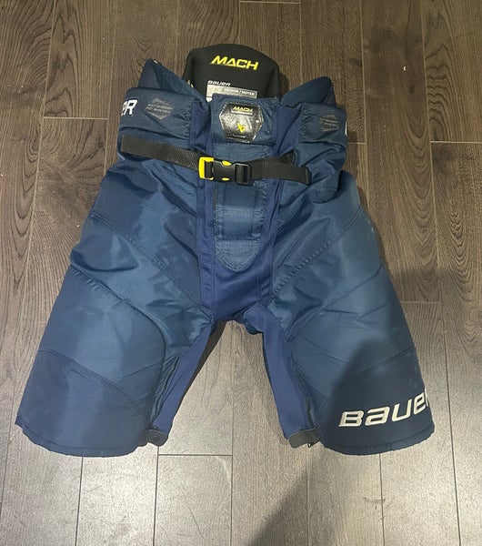 BAUER SUPREME MACH HOCKEY PANTS BLUE SIZE SENIOR MEDIUM