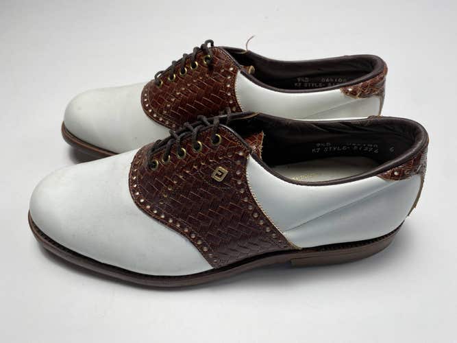 FootJoy Classics Golf Shoes White Men's SZ 9.50 (51276)