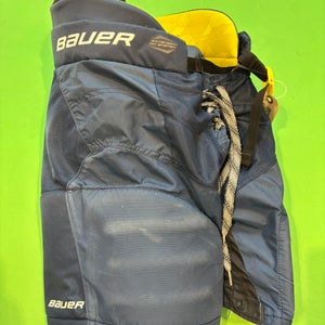 Blue Youth Large Bauer Supreme Mach Hockey Pants