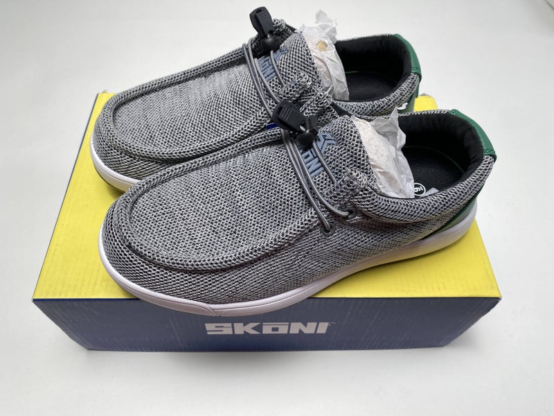 Skoni Slip-On Golf Shoes Dark Gray Green Men's SZ 9