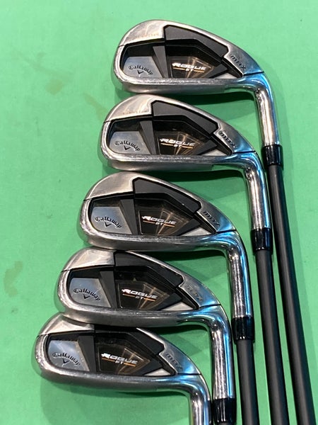 MINT Men's Callaway Rogue ST Max Right Handed Iron Set | 6i-9i, PW | R Flex | Project X Shafts