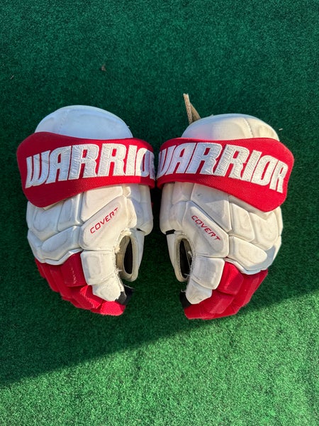 White Senior Warrior Covert Pro Gloves 13" (Used)