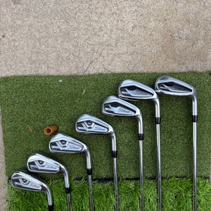 2021 Titleist T300, Right Hand, Iron Set Stiff Flex (8 Clubs) #4 - #9, PW, 48* Steel Shaft