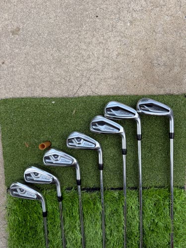 2021 Titleist T300, Right Hand, Iron Set Stiff Flex (8 Clubs) #4 - #9, PW, 48* Steel Shaft
