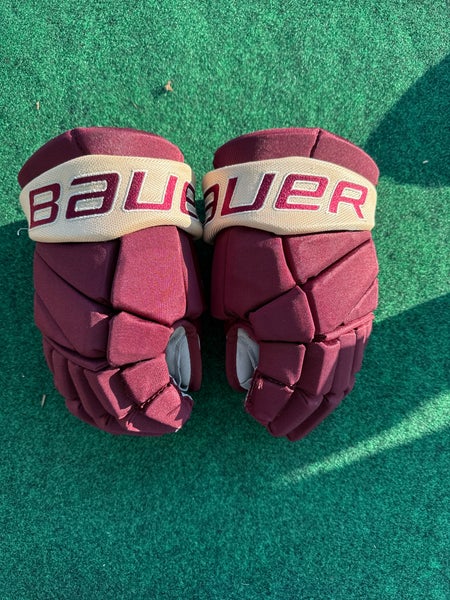 Red Senior Bauer Vapor Elite Gloves 13" | Boston Junior Eagles (Used)