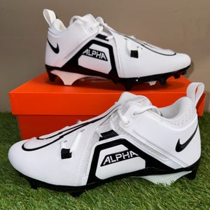 Nike Alpha Menace Pro 3 WD Mid PE Football Cleats White DH3292-100 Men 11.5 WIDE