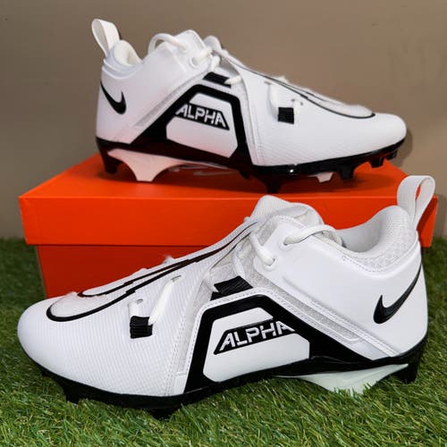 Nike Alpha Menace Pro 3 WD Mid PE Football Cleats White DH3292-100 Men 11.5 WIDE