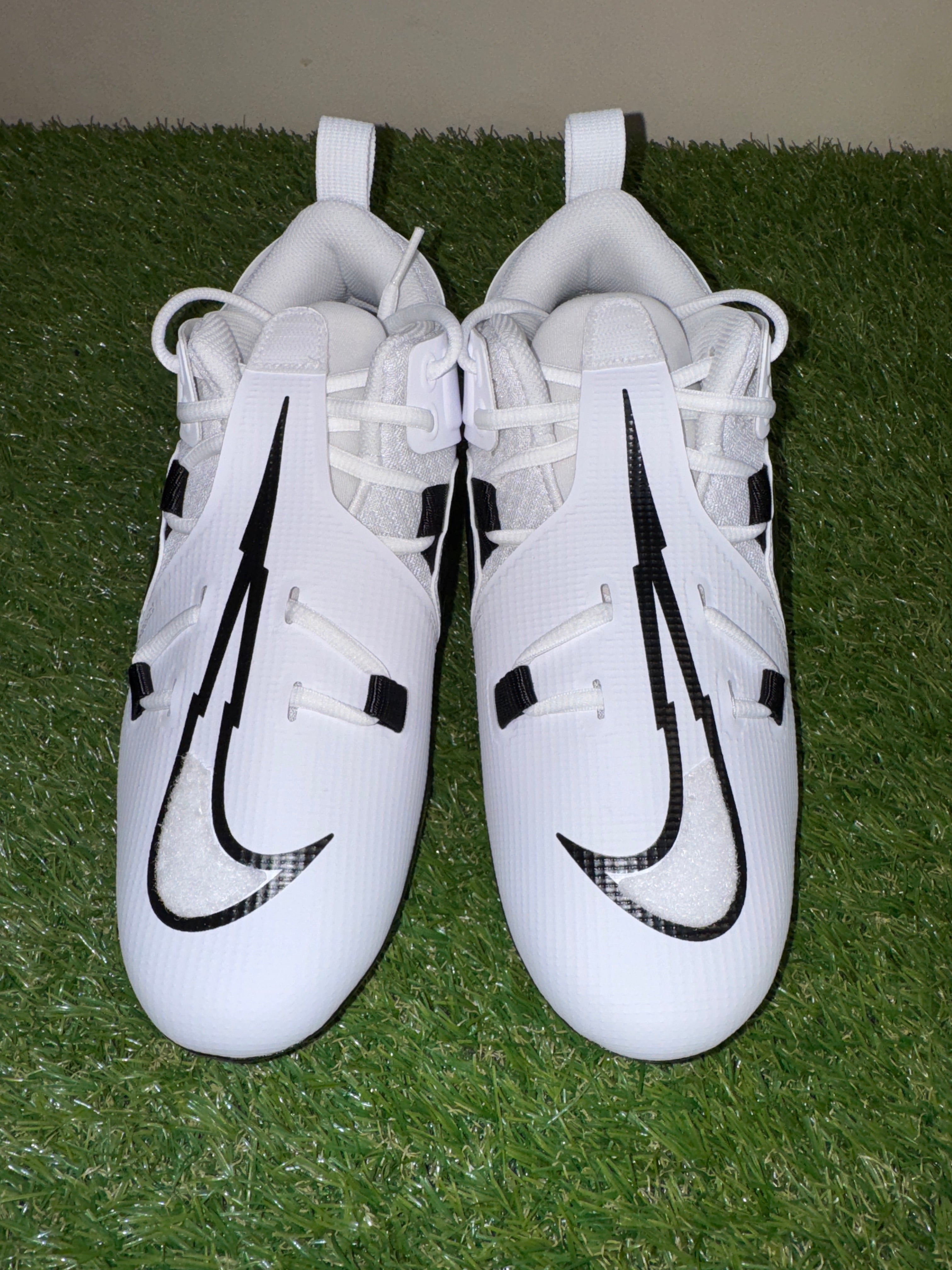 Nike Alpha Menace Pro 3 WD Mid PE Football Cleats White DH3292-100 Mens WIDE Nike Alpha Menace Pro 3 WD Mid PE Football Cleats White  main image 3