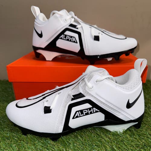 Nike Alpha Menace Pro 3 WD Mid PE Football Cleats White DH3292-100 Mens 16 WIDE