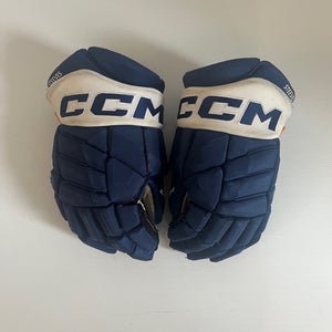 Used Senior CCM HGPJS Pro Stock Gloves Size 14" Royal/White