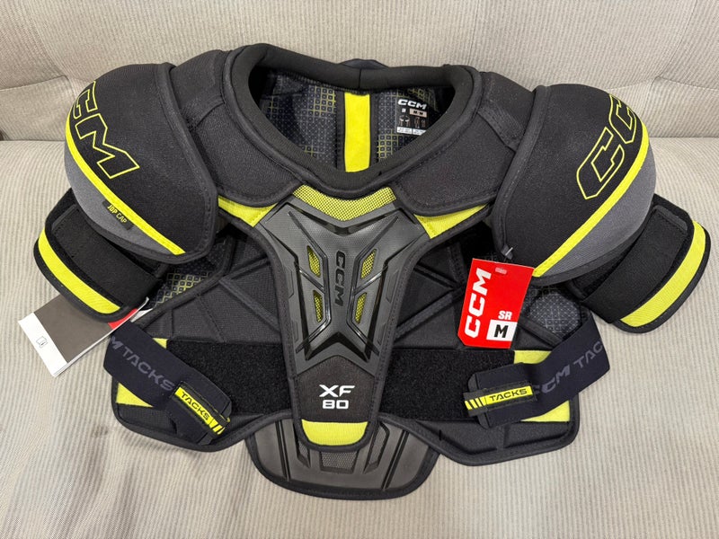 New! CCM Tacks XF80 Shoulder Pads Senior Medium