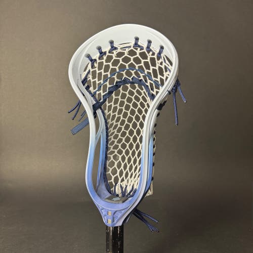 Pro Strung StringKing Mark 2F Lacrosse Head – Custom Blue Fade Dye + Hero 4 Mesh