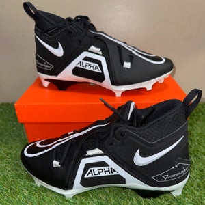 Nike Alpha Menace Pro 3 WD Mid PE Football Cleats Black DH3292-001 Men 12.5 WIDE