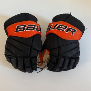 Used Senior Bauer Vapor Pro Team Pro Stock Size 13" Gloves Black/Orange