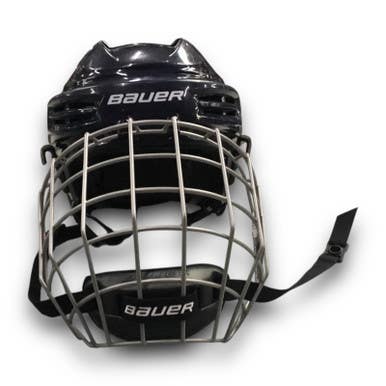 Used Bauer IMS5.0 Helmet Cage Combo Navy Blue SM 11375-S000364504