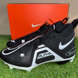 Nike Alpha Menace Pro 3 WD Mid PE Football Cleats Black DH3292-001 Men 13 WIDE