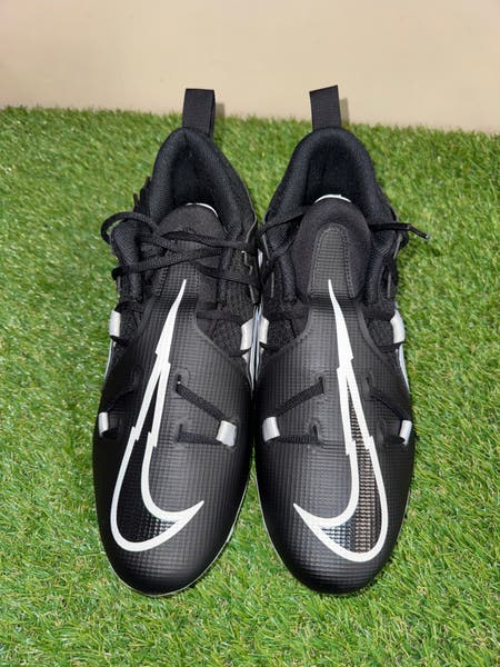 Nike Alpha Menace Pro 3 WD Mid PE Football Cleats Black  display picture 1