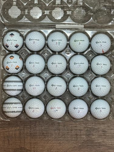 20 TaylorMade TP5x Golf Balls - 5A MINT CONDITION (Some w/ Pix or Stripe Design)