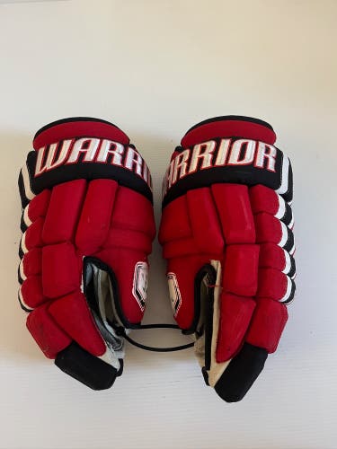 Used Senior Warrior Bonafide X Pro Stock Size 14" Gloves Red/Black