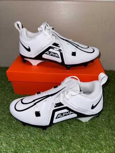 Nike Alpha Menace Pro 3 Low PE Football Cleats FB6834-100 White Mens 15 NEW