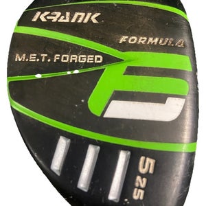 Krank Golf Formula 6 M.E.T. Forged 5h 25 RH LA Golf 70g Reign Silver Stiff Flex