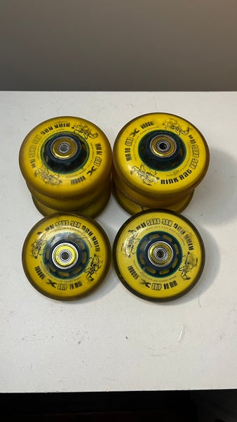 Rink Rat Yellow Hot Shot X Wheels 76/80mm Hilo