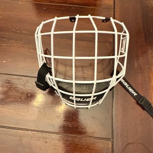 Medium Bauer White Cage (New)