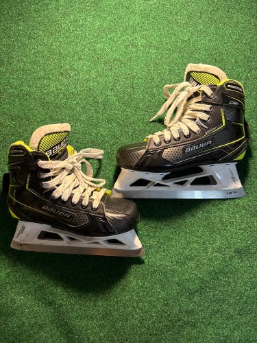 Junior Bauer GSX Hockey Goalie Skates (Extra Wide) Size 3.5 (Used)