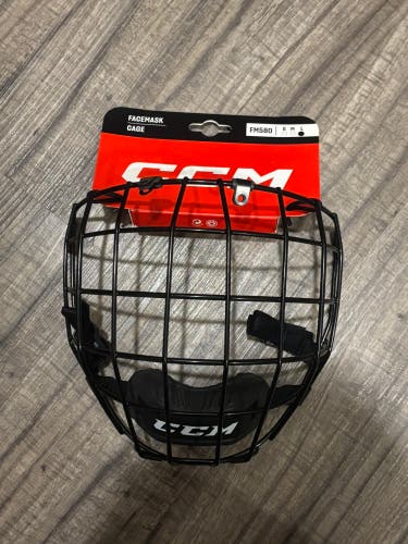 CCM Hockey FM580 Facemask Cage Senior Large Black New