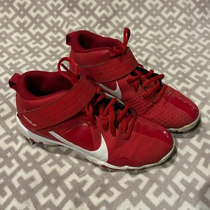 Red Kid's 4Y (Big Kids / Youth) Youth Nike Trout High Top (Used)
