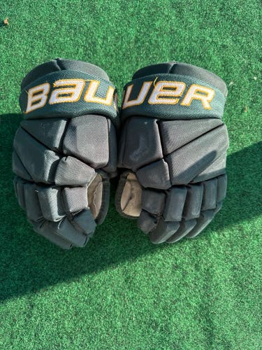 Green Junior Bauer Vapor Elite Gloves 11" (Used)
