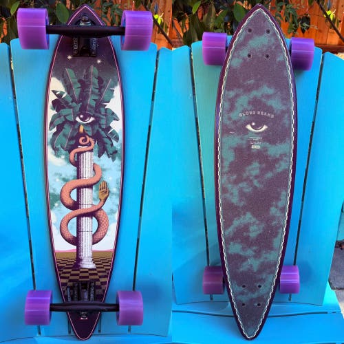 Globe Brand The Sentinel Complete Pintail Skateboard - Seismic Speed Vent Wheels