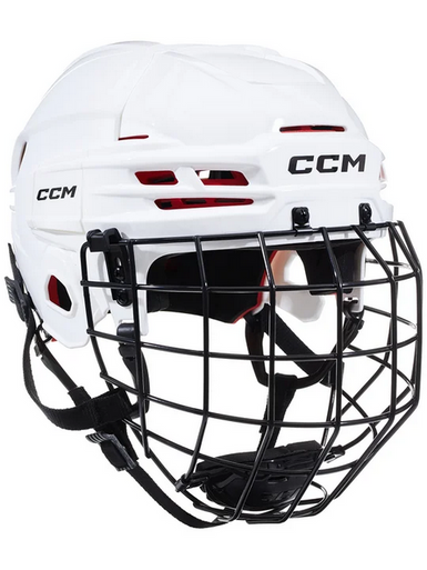 New CCM TACKS 70 Helmet Cage Combo White One Size 11851-CCMHT70CJRWHT