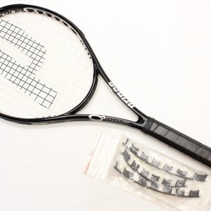 PRINCE SPEEDPORT BLACK TENNIS RACQUET (4 1/4) FORMER REP DEMO + EXTRA INSERTS