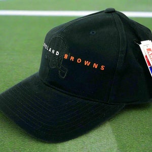 Cleveland Browns Vintage Late '90s NFL Black Cotton NOS Snapback (New)