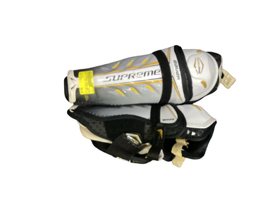Used Bauer SUPREME TOTAL ONE Senior Shin Guards White 12" 11613-S000166584