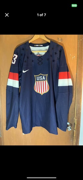 ‘13 Seth Jones Nike USA Hockey Olympic Orientation Camp Jersey