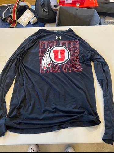 University of Utah Lacrosse Team Issued Black Long Sleeve