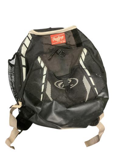 Used Rawlings BACKPACK BB/SB Player Backpack Black 11479-S000402374