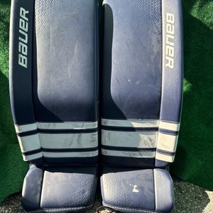 Blue Bauer GSX Goalie Leg Pads (Used) | Junior Large (30+)