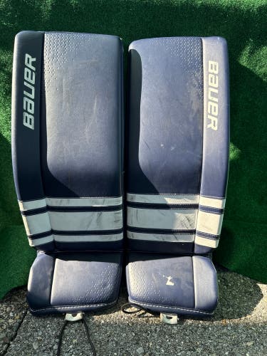 Blue Bauer GSX Goalie Leg Pads (Used) | Junior Large (30+)