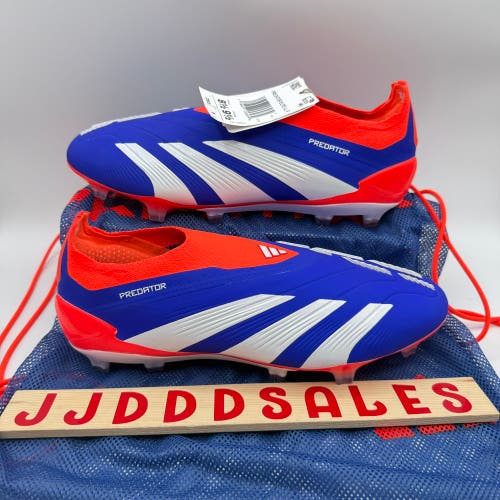 Adidas Predator ELITE LL FG Laceless Soccer Cleats Blue IF6447 Men’s Sz 8.5 NWT