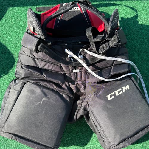 Black CCM Axis A1.5 Hockey Goalie Pants (Used) | Junior Small