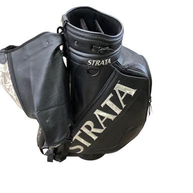 Used Strata STAFF BAG Mens Cart Bag Black 11760-S000081000