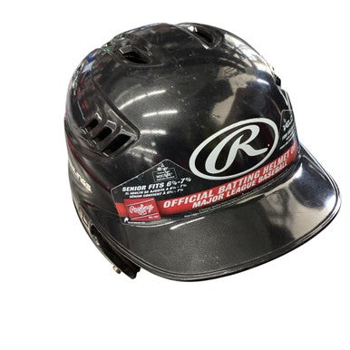 Used Rawlings BASEBALL HELMET Batting Helmet No Mask Black MD 11760-S000080988