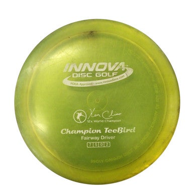 Used Innova CHAMPION TEEBIRD Disc Golf Driver Yellow 11760-S000080970