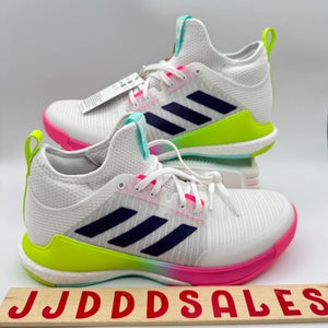 Adidas Womens CrazyFlight Mid Volleyball Shoes HP3337 White Size 5.5 NWT